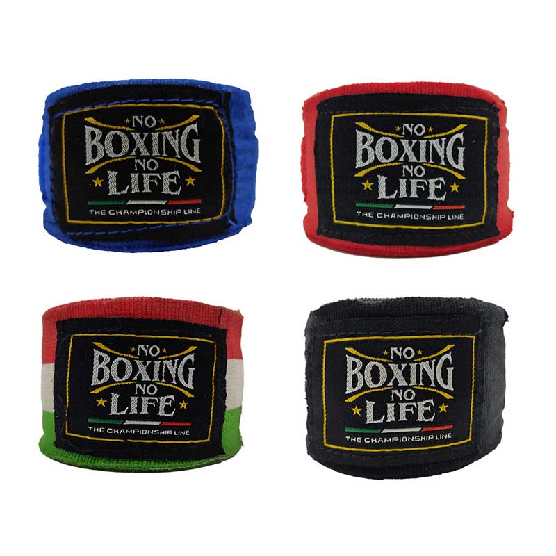 2 Vendas Elásticas De Box - No Boxing No Life ( Azul )
