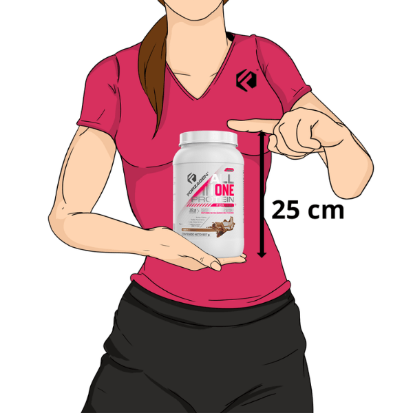 Proteína para Mujer All in One Protein For Her Forzagen 2lb Colágeno y Vitaminas Chocolate