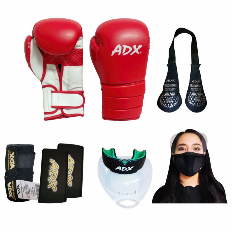 Guantes de Boxeo Adx Hard Training Unisex + Complementos
