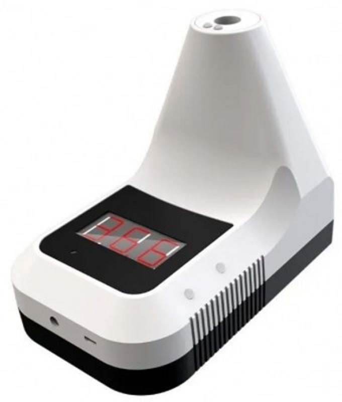 Termómetro Infrarrojo De Pared, Digital Con Alarma de Pantalla LCD-Sin Contacto