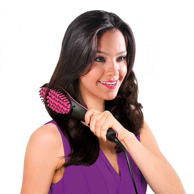 Cepillo Eléctrico 2 En 1 Desenreda Y Alisa A La Vez.