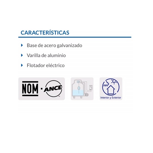 Flotador Eléctrico Electro nivel Interruptor para Tinacos FL-969 FOSET