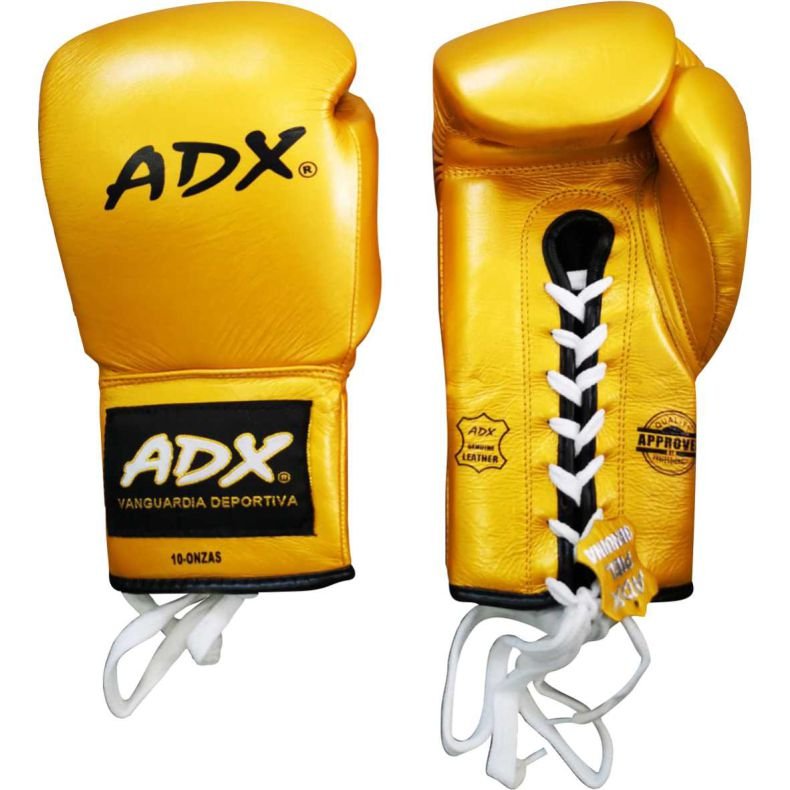 Guantes Boxeo ADX De Piel Con Relleno Mod Profesional