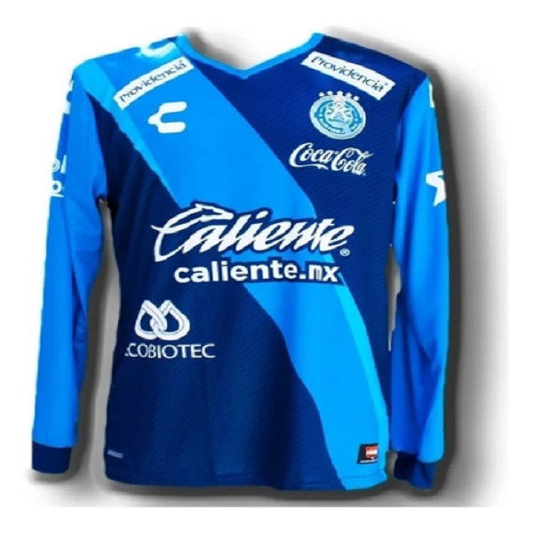 JERSEY DEL PUEBLA MANGA LARGA AZUL VISITA 17-18
