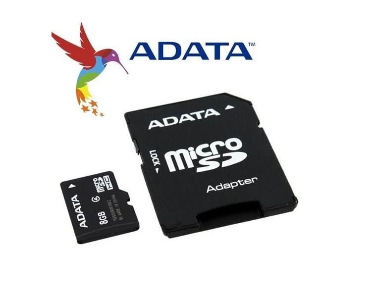 Memoria Micro SD Sdhc 8gb Clase 4 Cel Tableta Pc Mp3 Mp4 Original Lap Adaptador Fotos Juegos Videos