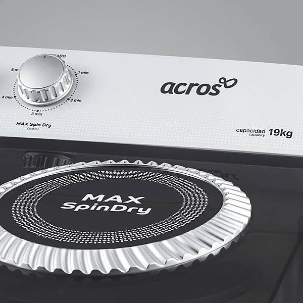 Lavadora Semiautomatica de 16KG 2 Tinas ACROS ALD1645JE