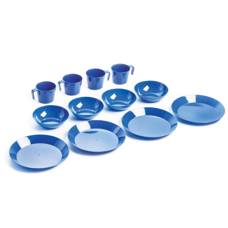 Vajilla Platos Tazas De Polipropileno 4 Personas Acampar Picnic Coghlans 1210