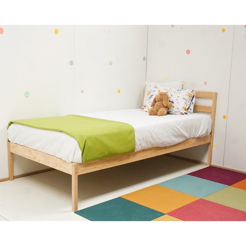 Cama Individual De Madera De Pino Importado Estilo Nórdico Recámaras