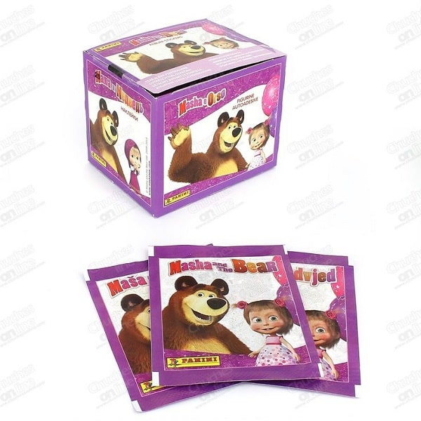 50 SOBRES DEL ALBUM MASHA Y EL OSO DE PANINI