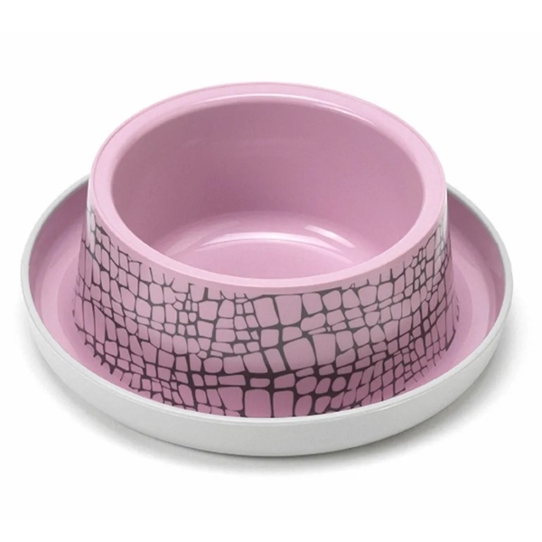 Plato Perro Gato Anti-hormiga Moderna Wild Life 350ml Rosa