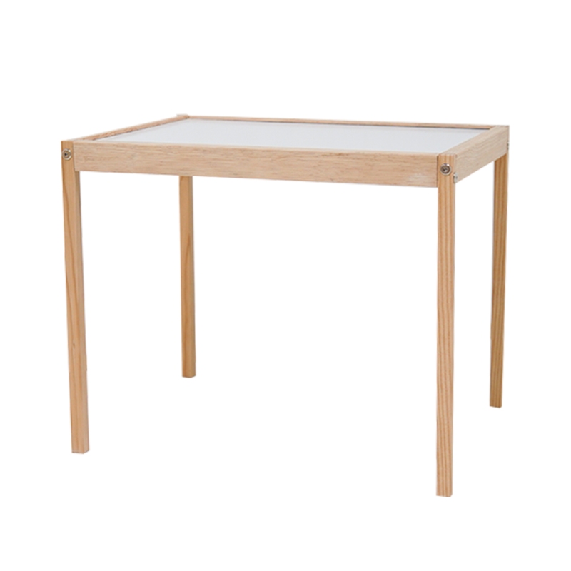 Juego de Mesa y Silla Infantil de Madera de Pino Comedor