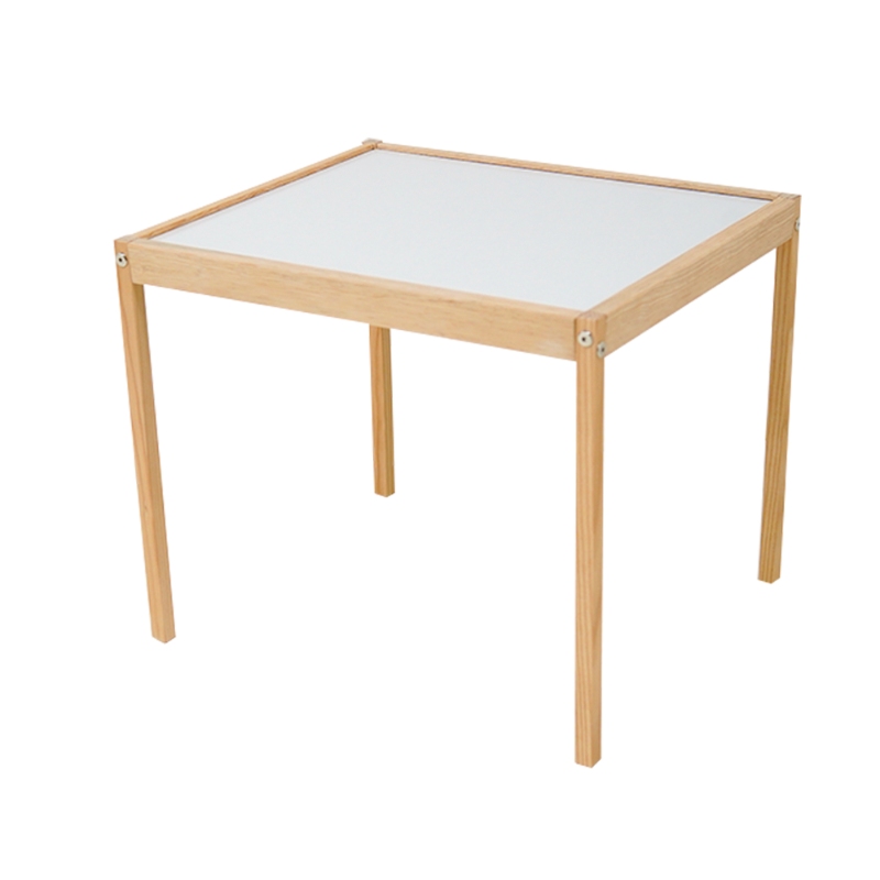 Juego de Mesa y Silla Infantil de Madera de Pino Comedor