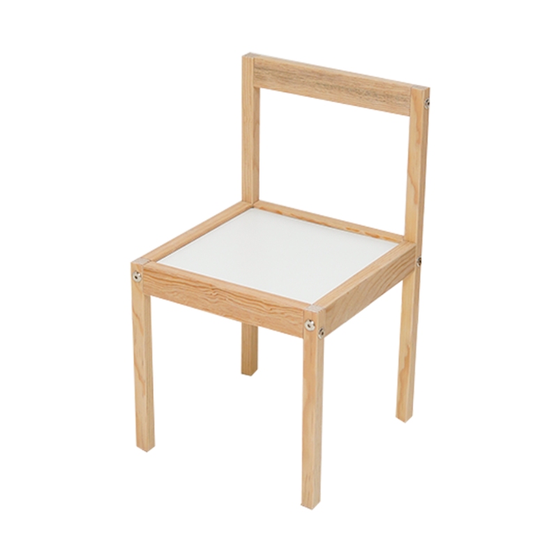 Juego de Mesa y Silla Infantil de Madera de Pino Comedor