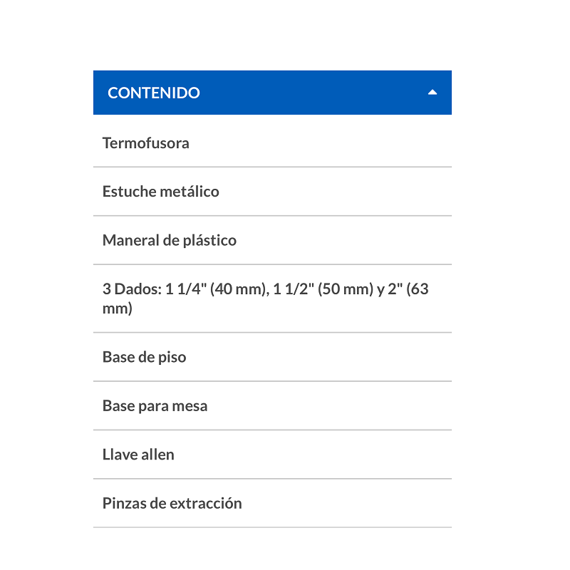 TERMOFUSORA PPR TUBO PLUS TUBERIA  1,000 W CON DADOS DE 40, 50 , Y 63 MM 