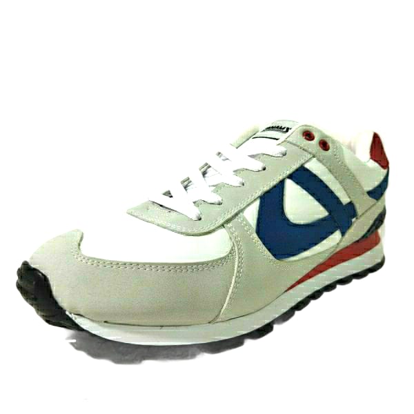 Tenis Panam 823 atletico Gris blanco azul nuevo modelo GYM running