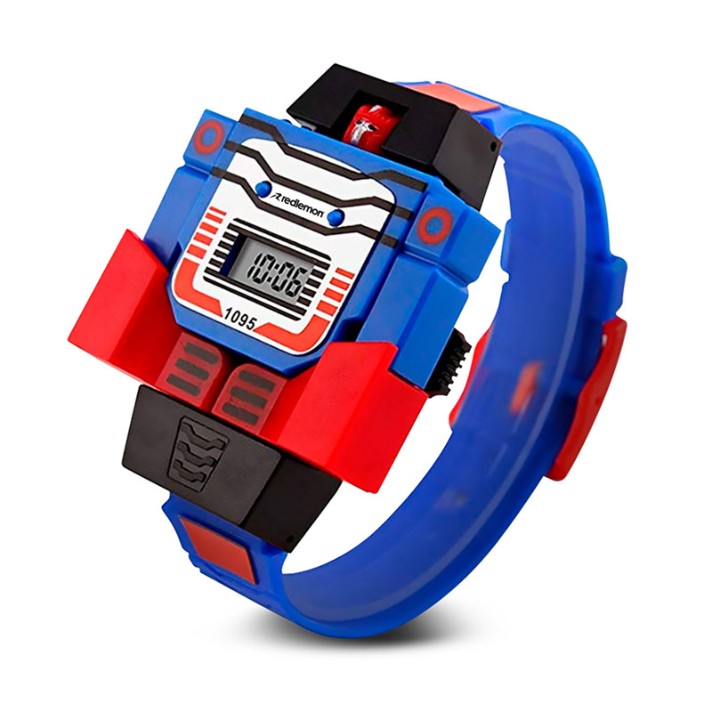Reloj Digital para Niños Con Robot Infantil 1095 Redlemon