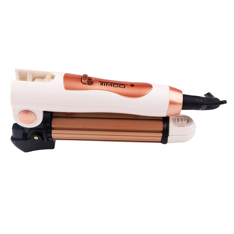 Plancha Plegable 3 En 1 Timco TP-3 Placas de Cerámica - Blanca