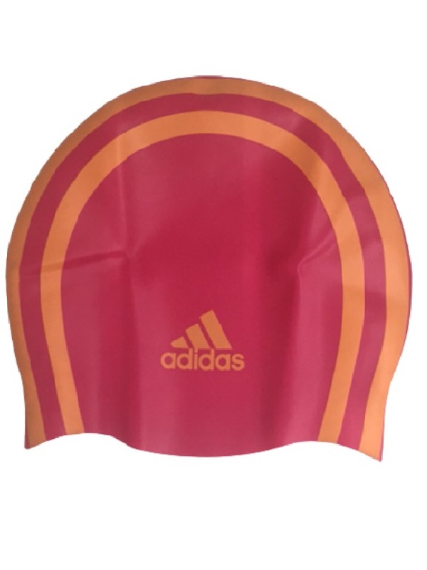 GORRO NATACION ADIDAS ORIGINAL ROSA Y AZUL