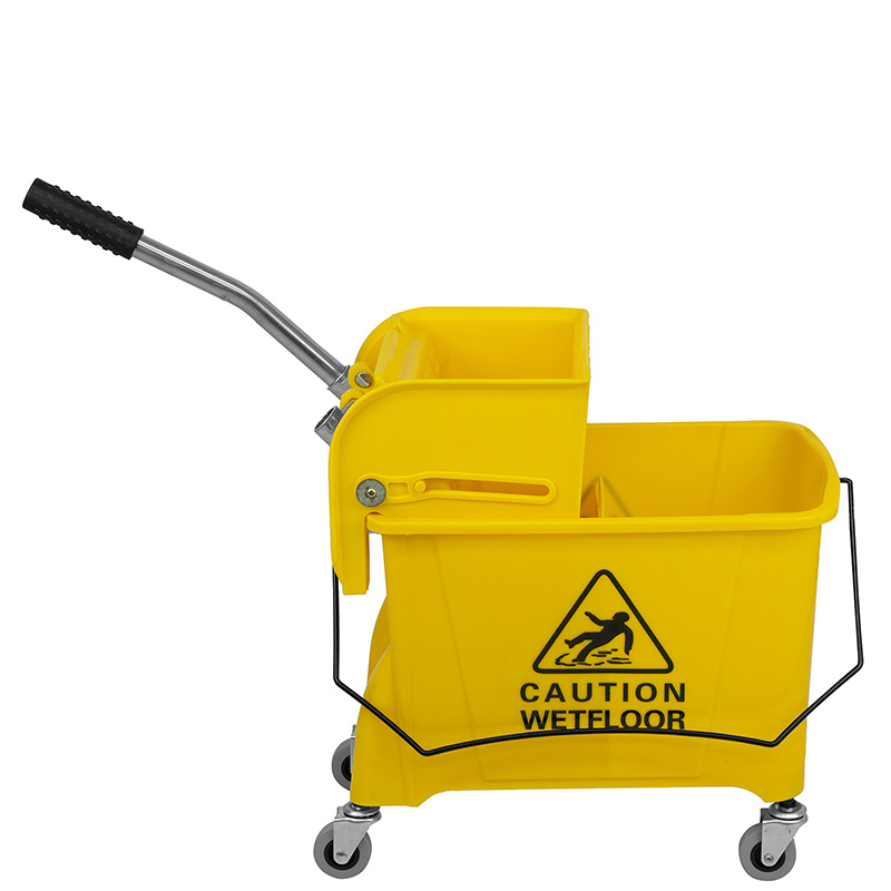 Cubeta Servicio con Exprimidor Separador de Agua Ruedas 20L