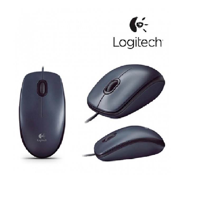 MOUSE LOGITECH M90 NEGRO OPTICO ALAMBRICO USB PC MAC LAP CABLE CASA OFICINA PUNTO DE VENTA SCROLL