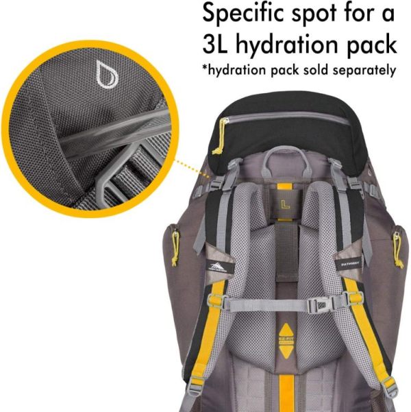 Mochila Camping High Pathway 70 L Negro Marca High Sierra