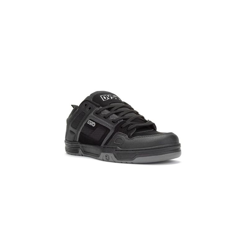 DVS COMANCHE 985 BLACK REFLECTIVE CHARCOAL NUBUCK.