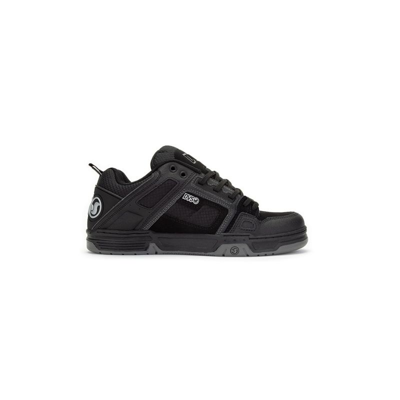 DVS COMANCHE 985 BLACK REFLECTIVE CHARCOAL NUBUCK.