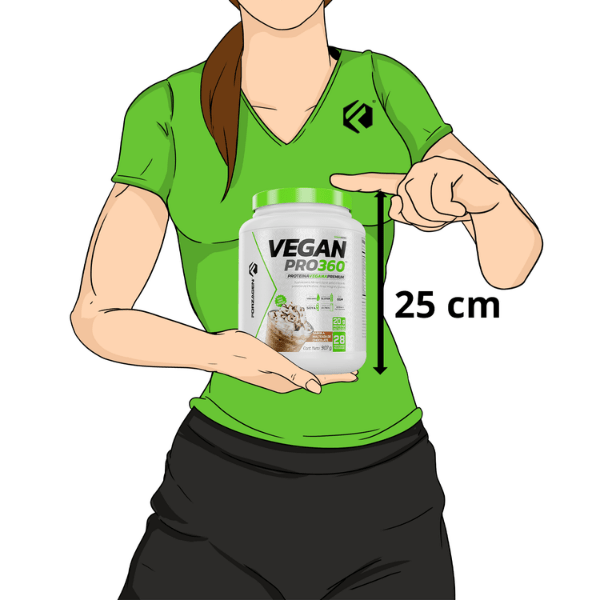 Proteína de Origen Vegetal Vegan Pro 360 Forzagen 2lb Malteada de Chocolate