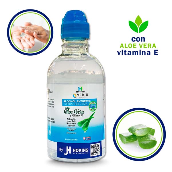 Gel Antibacterial Desinfectante Sanitizante de Manos By Jh Hokins 70% Alcohol 12 Piezas/Pack 250ml