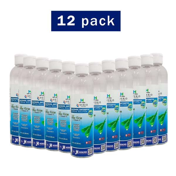 Gel Antibacterial Desinfectante Sanitizante de Manos By Jh Hokins 70% Alcohol 12 Piezas/Pack 250ml