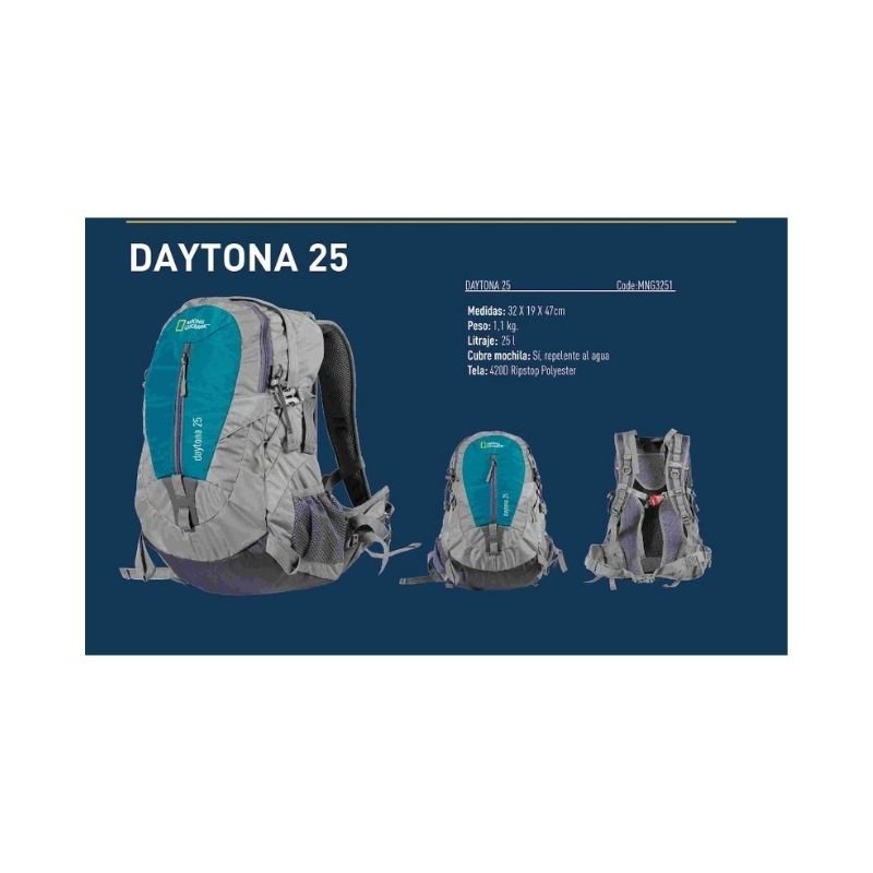 Mochila Para Excursión National Geographic Daytona Mng3201 Multicolor De 20  L