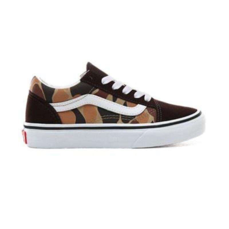 Tenis Vans Old Skool Camo Café de Preescolar