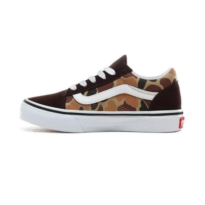 Tenis Vans Old Skool Camo Café de Preescolar