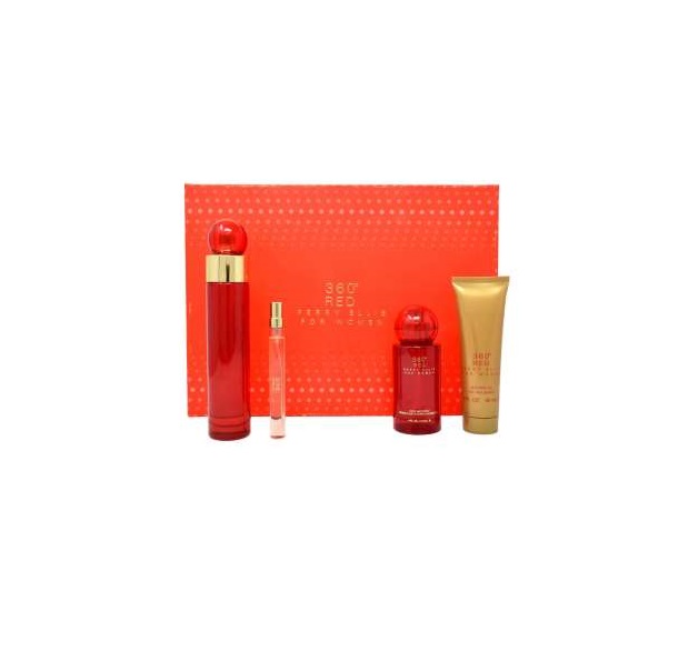 ESTUCHE PERRY ELLIS 360 RED MUJER SET 4 PIEZAS EAU DE PARFUM