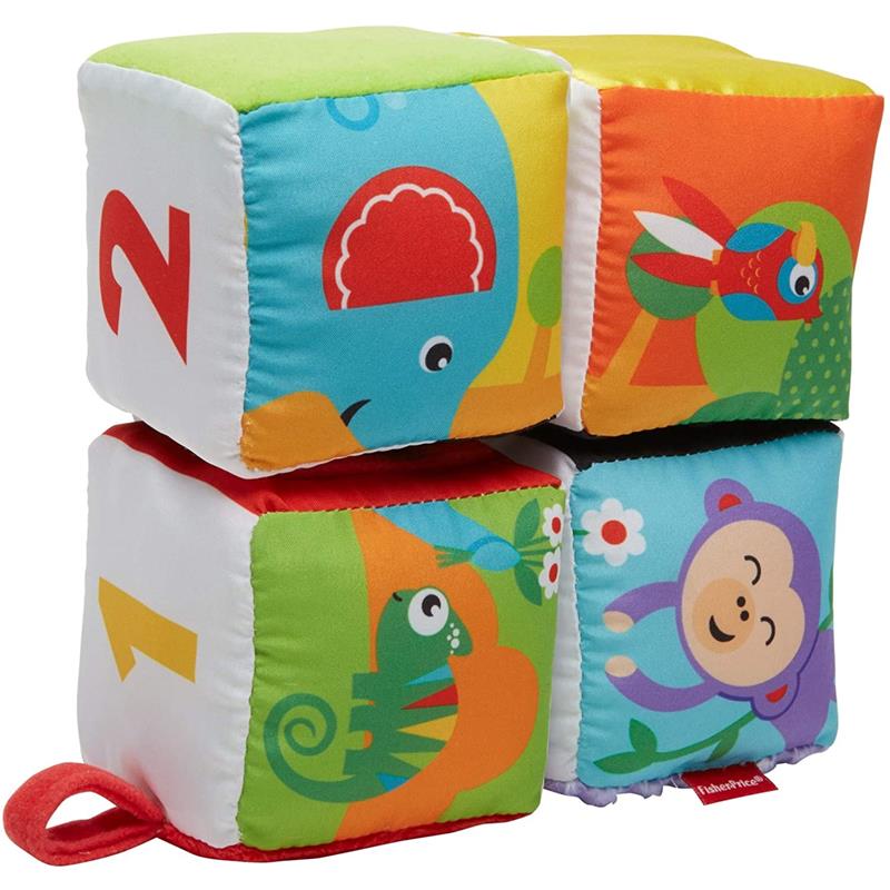 Fisher Price Cubos De Aprendizaje Bebé 4 Cubos Con Espejo