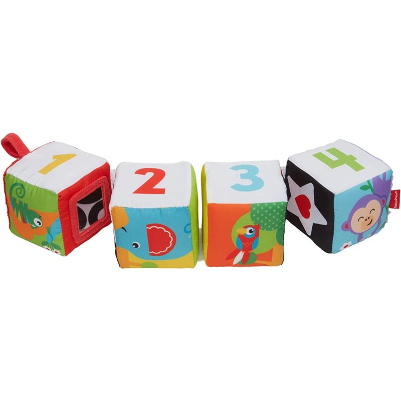 Fisher Price Cubos De Aprendizaje Bebé 4 Cubos Con Espejo