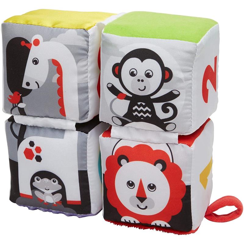 Fisher Price Cubos De Aprendizaje Bebé 4 Cubos Con Espejo