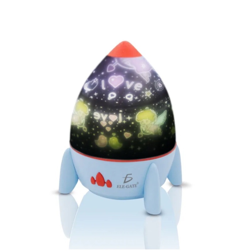 Lámpara Luz de Noche LED Infantil Proyector Estrellas con Música