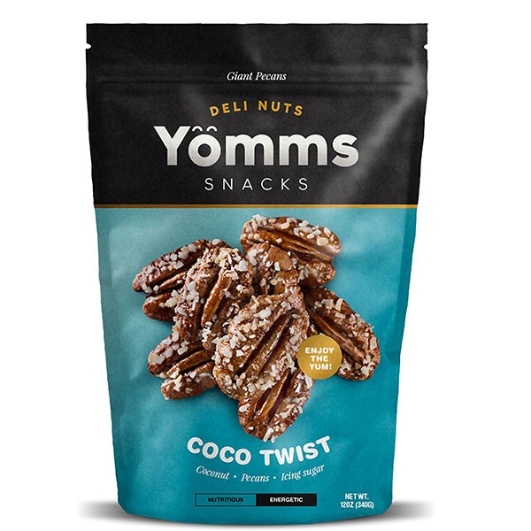 Deli Nuts Yomms Snacks Coco Twist Nuez y Coco 340g