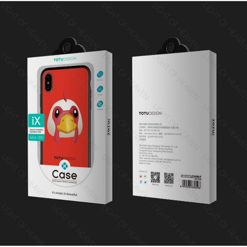 Protector Totu Animoji Chicken iPhone X/XS