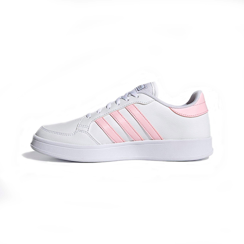 Tenis Adidas Breaknet FZ2466 Blanco / Franjas Rosas Mujer