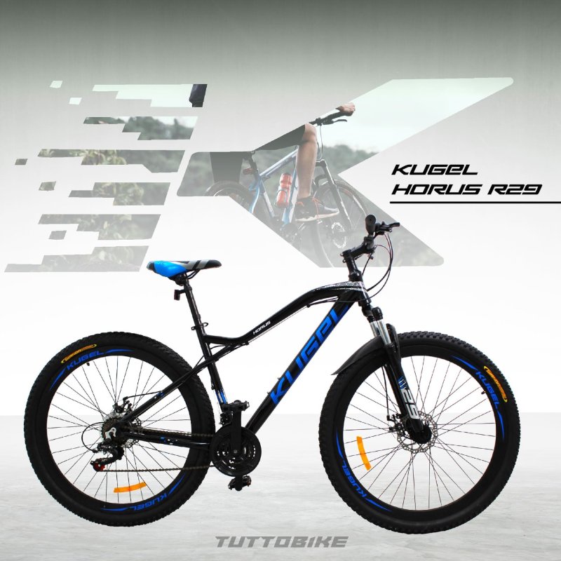 Bicicleta Montaña Rodada 29 21 Velocidades Kugel Horus Negro Azul