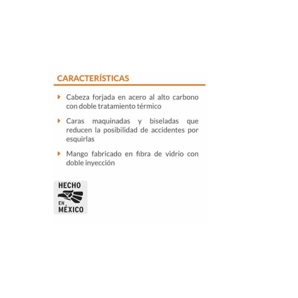 MARRO MAZO DE 3 LIBRAS DEMOLICION ALBAÑILERIA TRUPER 