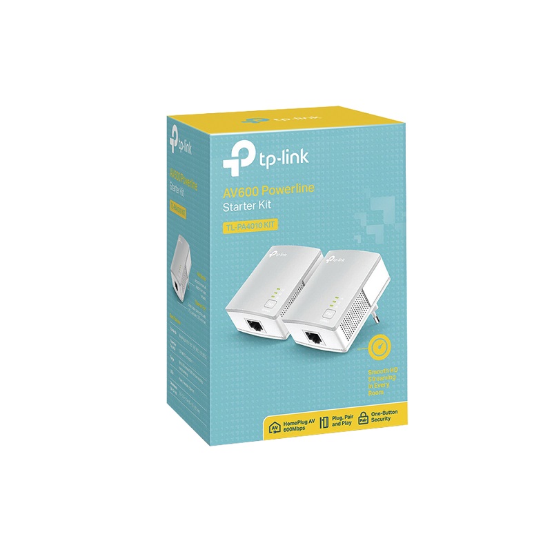 Kit Adaptador Powerline Ethernet, tecnologia HomePlug AV, 500Mbps, Plug and Play, , 1 Puerto 10/100 Mbps y tamaño ultra compacto