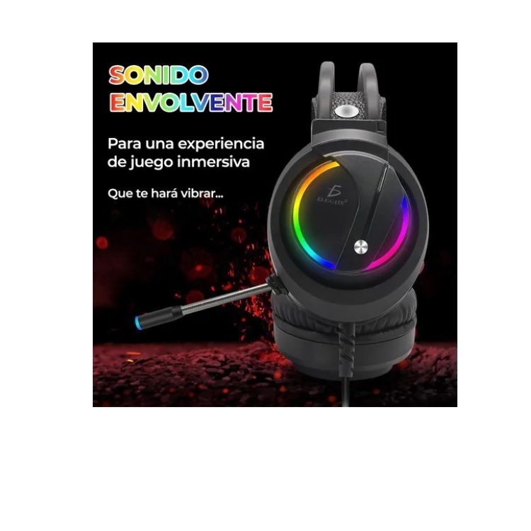 Audífonos Gamer con Micrófono para PS4 Xbox One PC, Diadema Auriculares Alámbrico Computadora Portátil, Tableta, Celulares