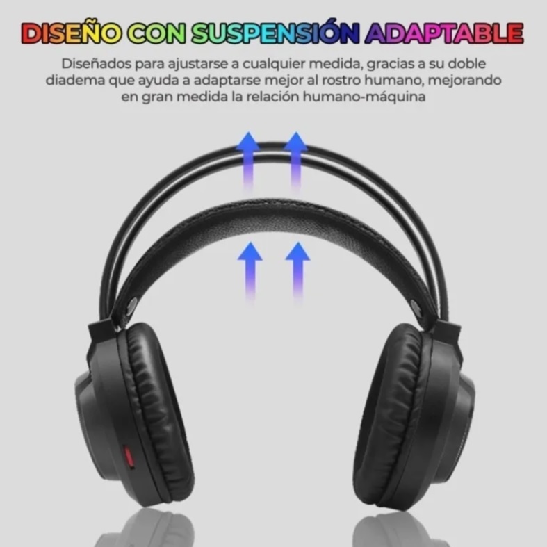 Audífonos Gamer con Micrófono para PS4 Xbox One PC, Diadema Auriculares Alámbrico Computadora Portátil, Tableta, Celulares