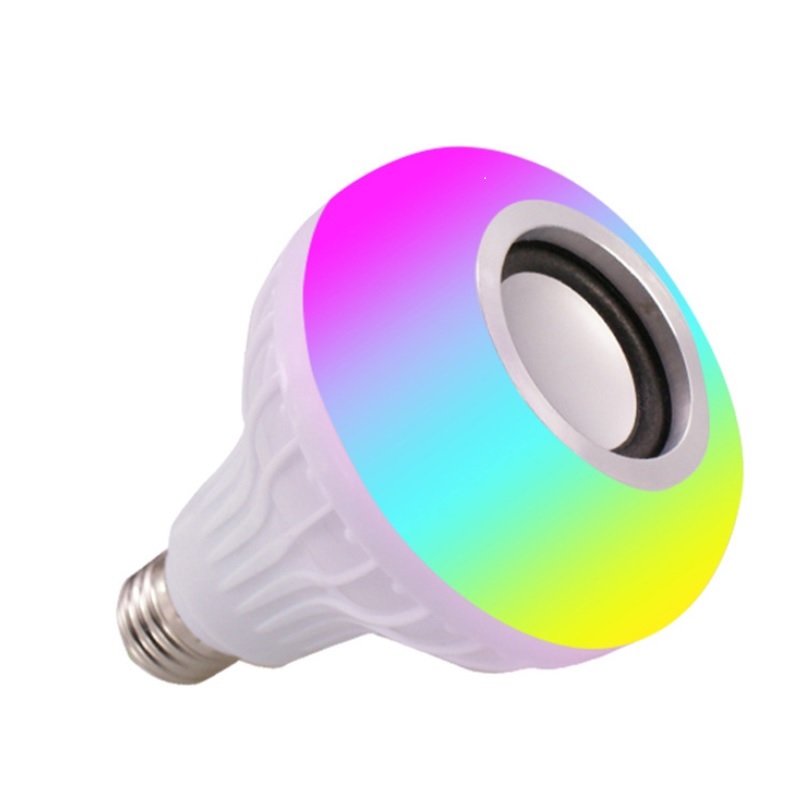 Foco Led Rgb Con Bocina Bluetooth Y Control Remoto