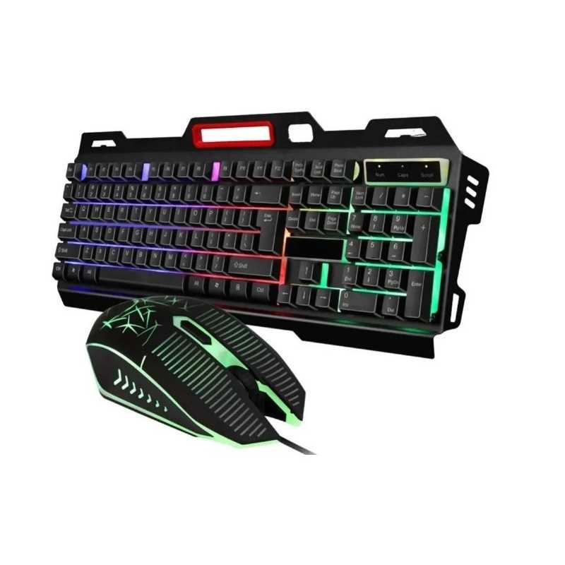 Teclado y Mouse Gamer USB alámbrico Gadgets & Fun Para Pc Lap Luz Led Rgb teclado para gaming con iluminación