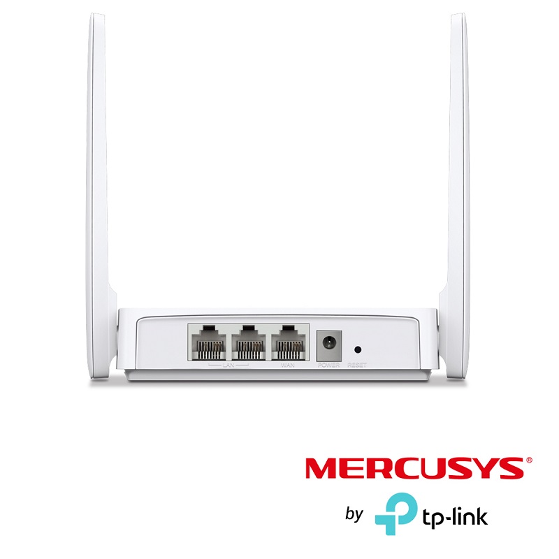 ROUTER INALÁMBRICO MULTIMODO AP,RE,WISP N MERCUSYS MW302R 2.4 GHz DE 300 Mbps 1 PUERTO WAN 10/100 Mbps 2 PUERTOS LAN 10/100 Mbps CON 2 ANTENAS 5DBI