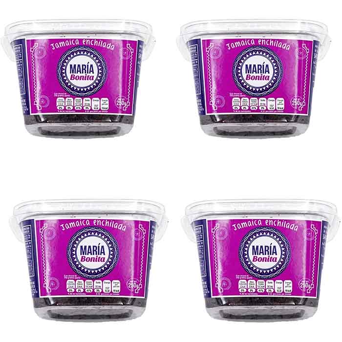 Jamaica Enchilada (Deshidratada), Paquete de cuatro piezas de 250 gramos cada una